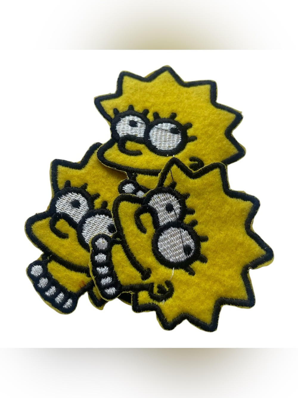 Simpsons Lisa Simpson embroidered iron-on/sew-on cartoon character patches DIY